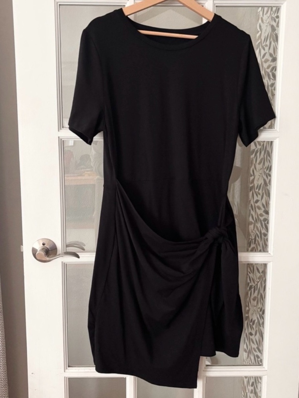 A NEW DAY Faux Wrap T-Shirt Dress Sz L NWT